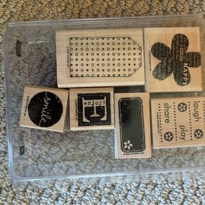 Stamping Up! Be Happy 6 piece stamp set